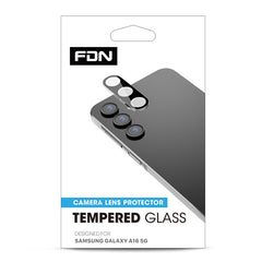 FDN Tempered Glass Lens Protector for Samsung Galaxy A16 5G - Black