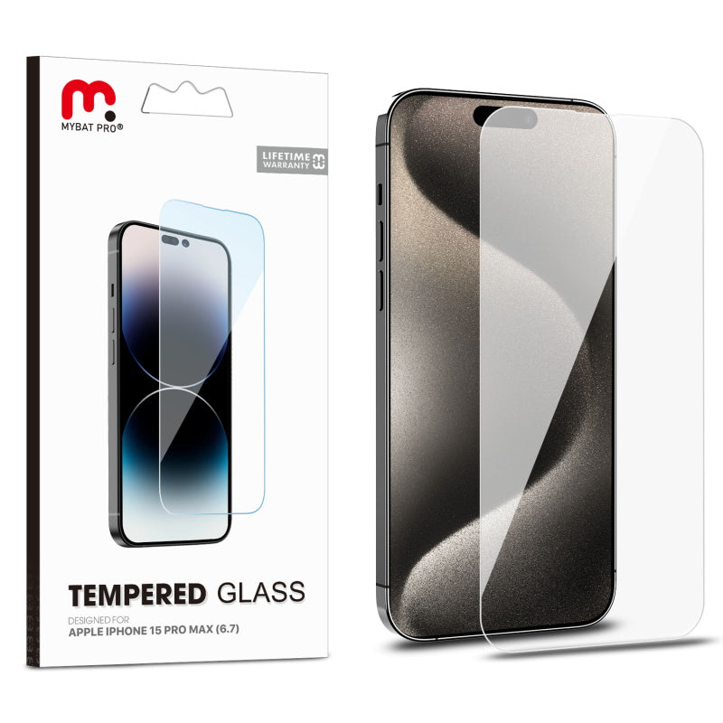 Tempered glass protective screen for iPhone 15 Pro Max