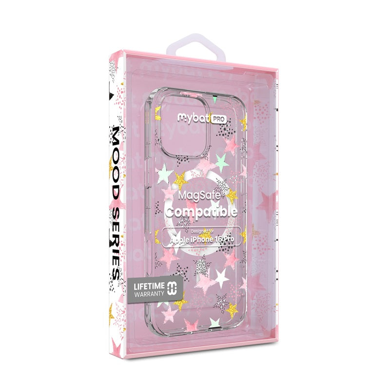 MyBat Pro Mood Series MagSafe Case (with Diamonds) for Apple iPhone 16 Pro Max - Floral Gems - MyBat Pro