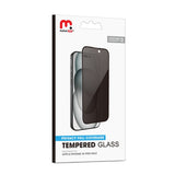 MyBat Pro Privacy Full Coverage Tempered Glass Screen Protector for Apple iPhone 16 Pro Max - Black