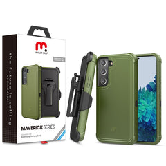 MyBat Pro Maverick Series Case w/ Holster for Samsung Galaxy S22 - Army Green