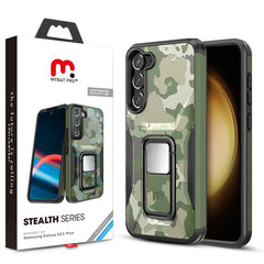 MyBat Pro Stealth Series (with Stand) for Samsung Galaxy S23 Plus - Army Green Camo / Black