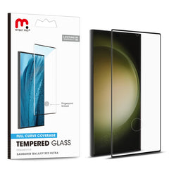 MyBat Pro Full Curve Coverage Tempered Glass Screen Protector for Samsung Galaxy S23 Ultra - Black