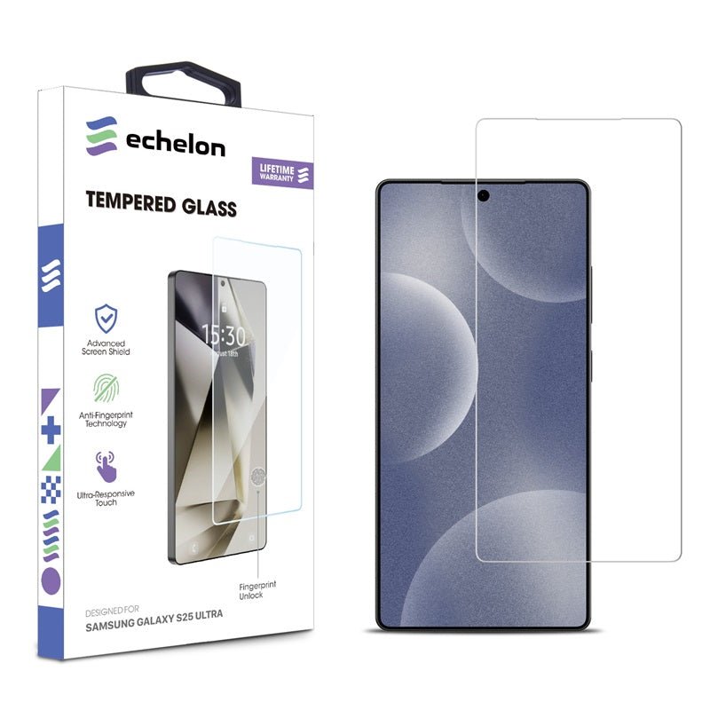 echelon Tempered Glass Screen Protector (2.5D) for Samsung Galaxy S25 Ultra - Clear - MyBat Pro