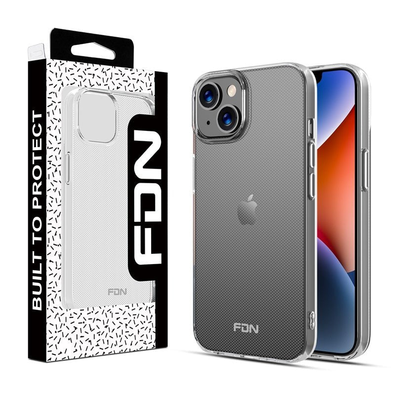 FDN Candy Skin Cover for Apple iPhone 13 (6.1) / 14 (6.1) - Glossy Transparent Clear - MyBat Pro