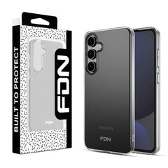 FDN Candy Skin Cover for Samsung Galaxy S24 Fan Edition - Glossy Transparent Clear - MyBat Pro