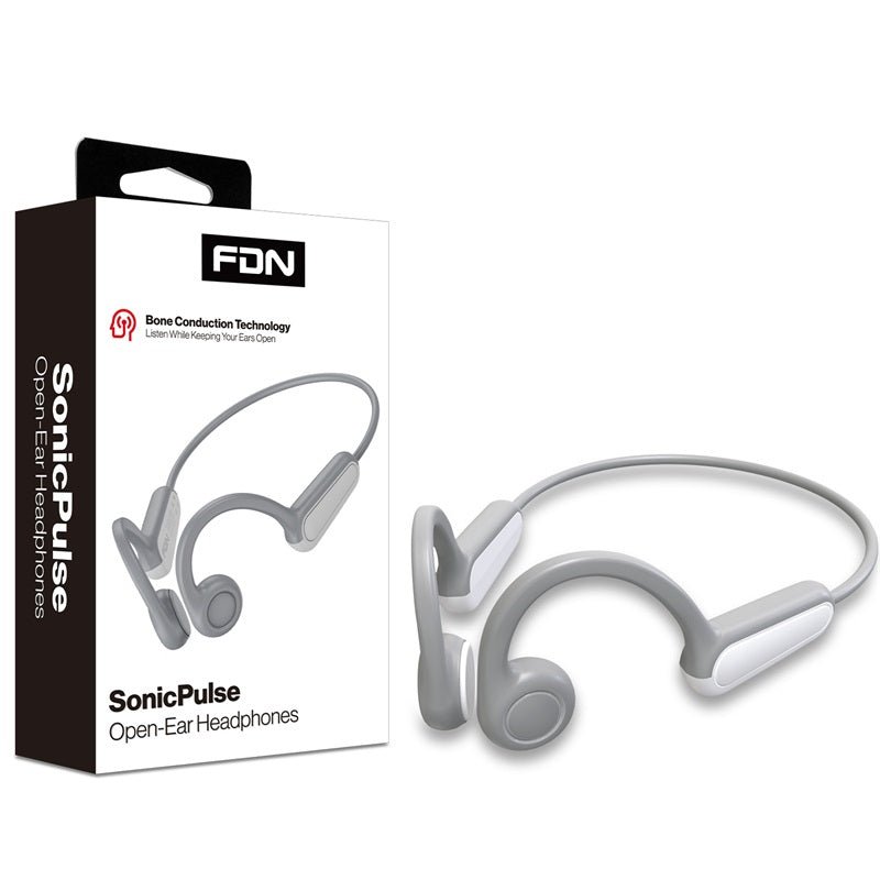 FDN SonicPulse Open - Ear Bone Conduction Headphones – Gray - MyBat Pro