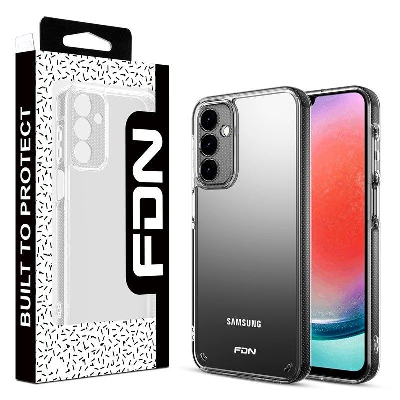 FDN Sturdy Gummy Cover for Samsung Galaxy A15 5G - Highly Transparent Clear / Transparent Clear - MyBat Pro