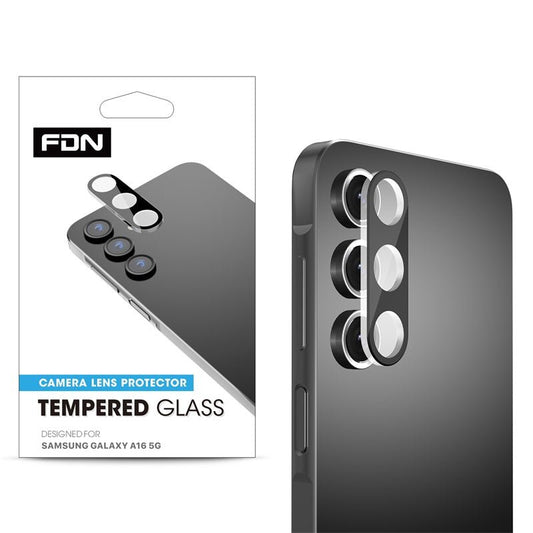 FDN Tempered Glass Lens Protector for Samsung Galaxy A16 5G - Black - MyBat Pro