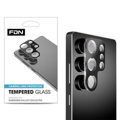 FDN Tempered Glass Lens Protector for Samsung Galaxy S25 Ultra - Black - MyBat Pro