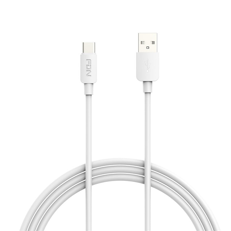 FDN USB - A to USB - C Cable (L=6 FT) - White - MyBat Pro