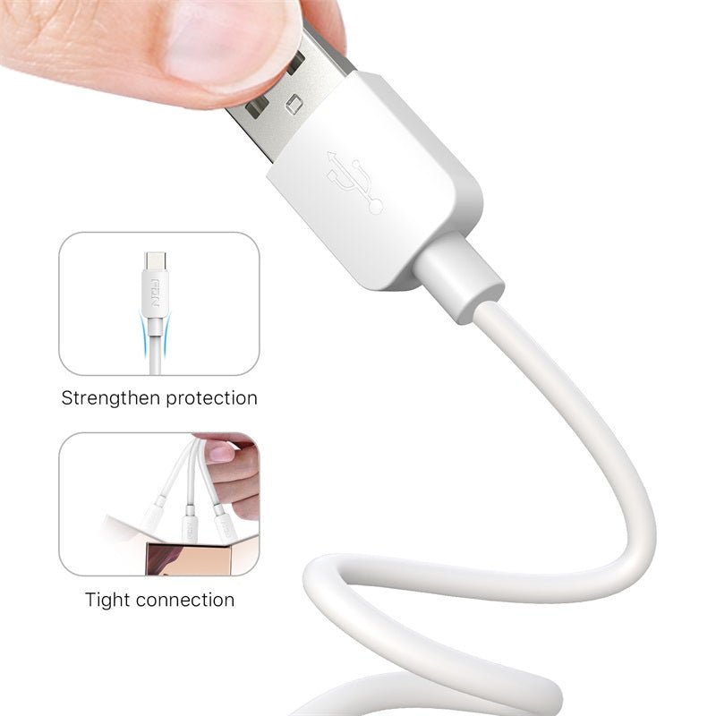 FDN USB - A to USB - C Cable (L=6 FT) - White - MyBat Pro