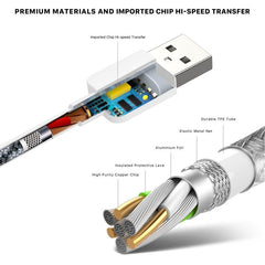 FDN USB - A to USB - C Cable (L=6 FT) - White - MyBat Pro