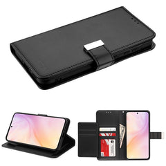 FDN Wallet Folio Case for Samsung Galaxy A36 5G - Black / Black - MyBat Pro