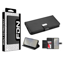 FDN Wallet Folio Case for Samsung Galaxy S25 Plus - Black / Black