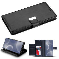 FDN Wallet Folio Case for Samsung Galaxy S25 Ultra - Black / Black