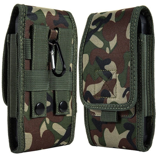 LUXMO Extra Large Vertical Universal Nylon Pouch w/ Card Slot - Camo - MyBat Pro