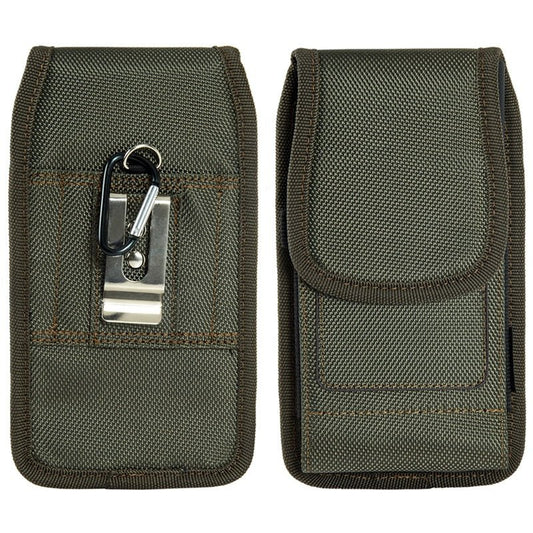 LUXMO Large Vertical Universal Nylon Pouch w/ Dual Card Slots - Midnight Green - MyBat Pro