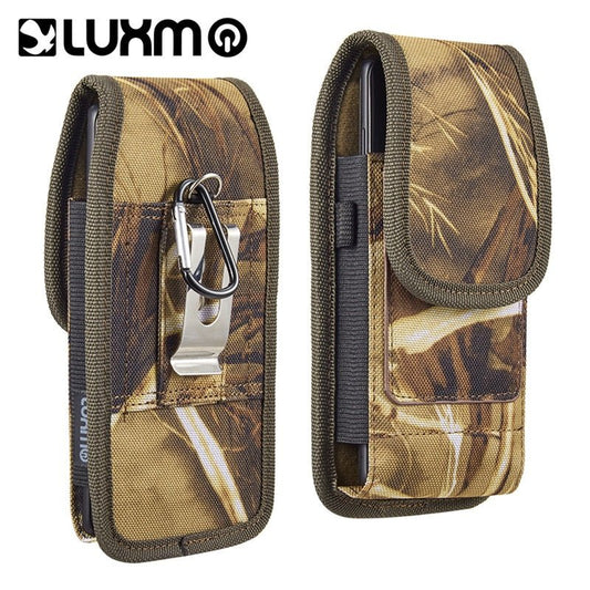 LUXMO Large Vertical Universal Nylon Pouch w/ Dual Card Slots - Tree Camo - MyBat Pro