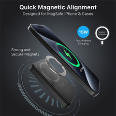 MyBat Design Lab 5000mAh Magnetic Wireless Power Bank - Black - Saint Judas