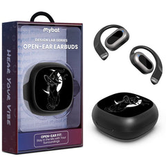 MyBat Design Lab Open - Ear Earbuds - Black - Vampire Fangs - MyBat Pro