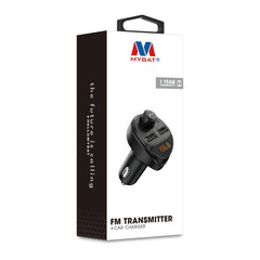 MyBat FM Transmitter + Car Charger - Black - MyBat Pro