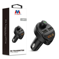 MyBat FM Transmitter + Car Charger - Black - MyBat Pro