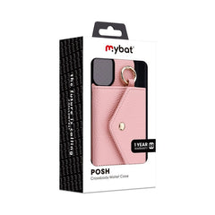 MyBat Posh Crossbody Wallet Case for Apple iPhone 16 - Pink - MyBat Pro