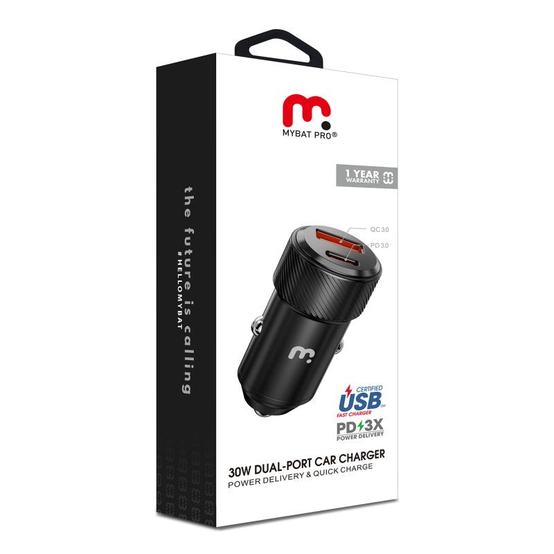 MyBat Pro Dual Port Quick Power Delivery Car Charger (30W) - MyBat Pro