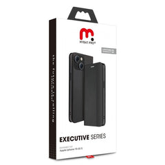 MyBat Pro Executive Series Wallet Case for Apple iPhone 15 (6.1) - Black - MyBat Pro