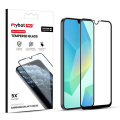 MyBat Pro Full Coverage Tempered Glass Screen Protector for Samsung Galaxy A16 5G - Black - MyBat Pro