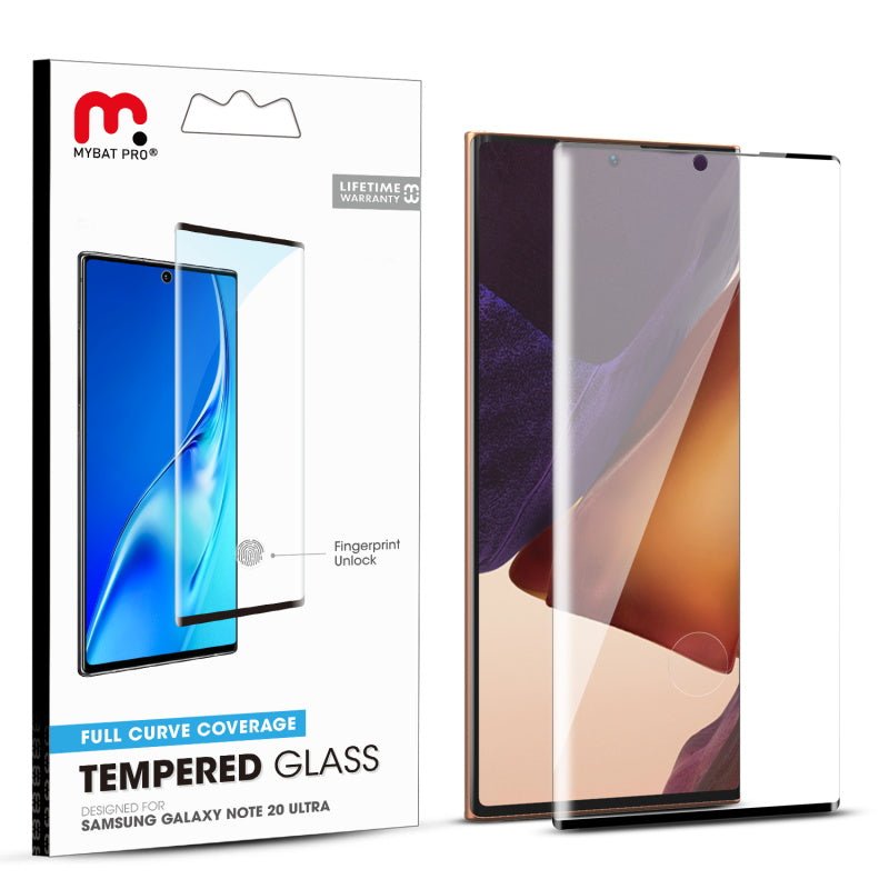 MyBat Pro Full Curve Coverage Tempered Glass Screen Protector for Samsung Galaxy Note 20 Ultra - Clear - MyBat Pro