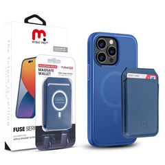 MyBat Pro Fuse Series Case Bundle + MagStash Wallet Folio for Apple iPhone 14 Pro Max (6.7) - White/ Gray - MyBat Pro