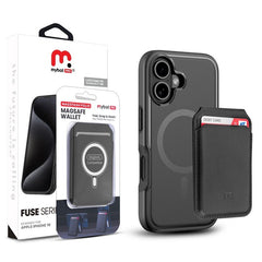 MyBat Pro Fuse Series Case Bundle + MagStash Wallet Folio for Apple iPhone 16 - Red/ Black - MyBat Pro