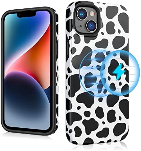 MYBAT PRO Magnetic Case for iPhone 14 Pro Case 6.1 inch, Compatible with MagSafe, Slim Fuse Series Hard PC + Soft TPU Dual - Layered Military Grade Drop Shockproof Protective Cover, Blue - MyBat Pro