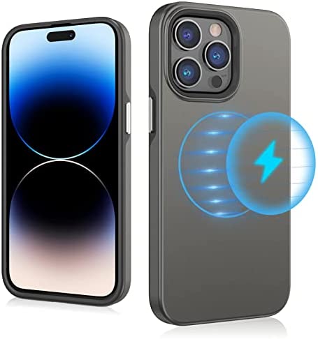 MYBAT PRO Magnetic Case for iPhone 14 Pro Case 6.1 inch, Compatible with MagSafe, Slim Fuse Series Hard PC + Soft TPU Dual - Layered Military Grade Drop Shockproof Protective Cover, Blue - MyBat Pro