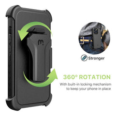 MyBat Pro Maverick Series Case w/ Holster and Tempered Glass for Apple iPhone 13 Pro (6.1) - Army Green - MyBat Pro