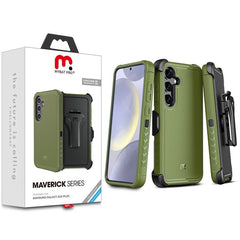 MyBat Pro Maverick Series Case w/ Holster for Samsung Galaxy S24 Plus - Blue - MyBat Pro