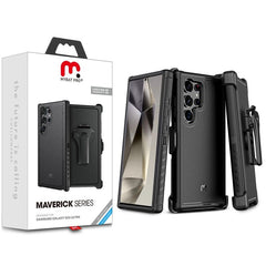 MyBat Pro Maverick Series Case w/ Holster for Samsung Galaxy S24 Ultra - Army Green - MyBat Pro