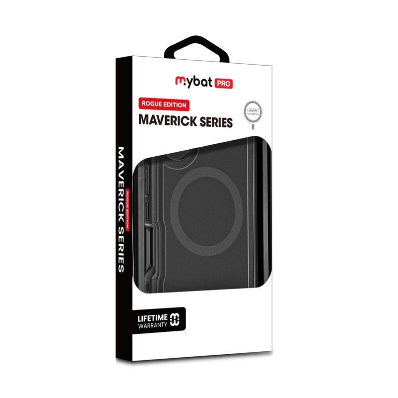 MyBat Pro Maverick Series Rogue Edition MagSafe Case for Apple iPhone 16 Plus - Black - MyBat Pro