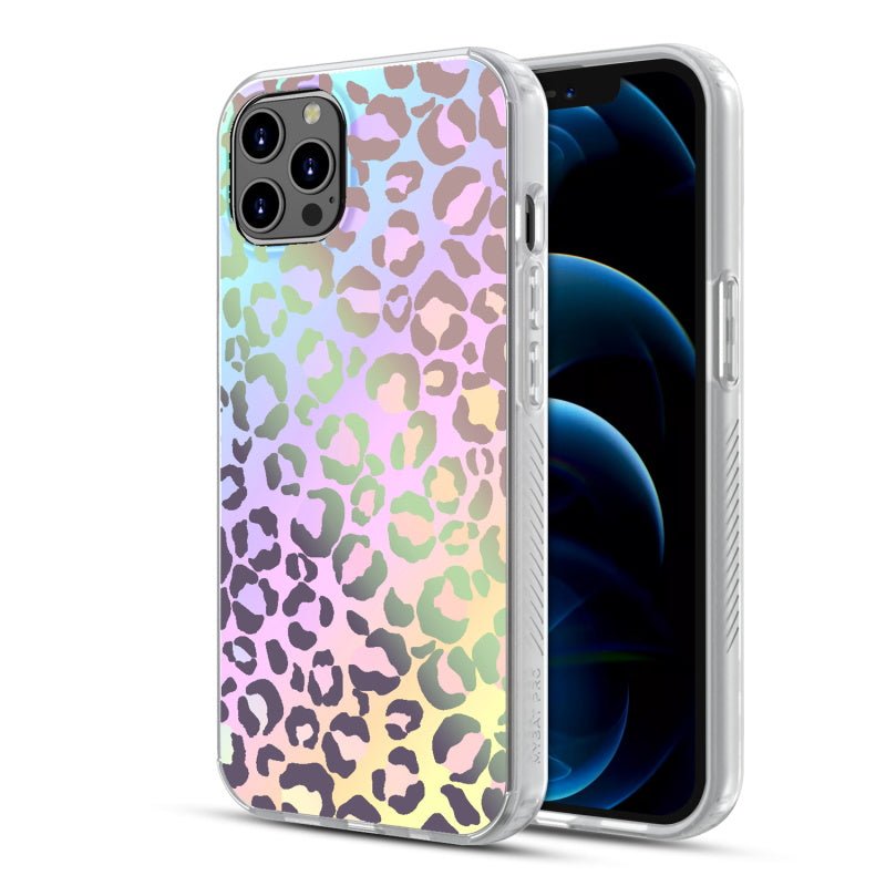 MyBat Pro Mood Series Case for Apple iPhone 12 Pro (6.1) / iPhone 12 (6.1) - Holographic Leopard - MyBat Pro