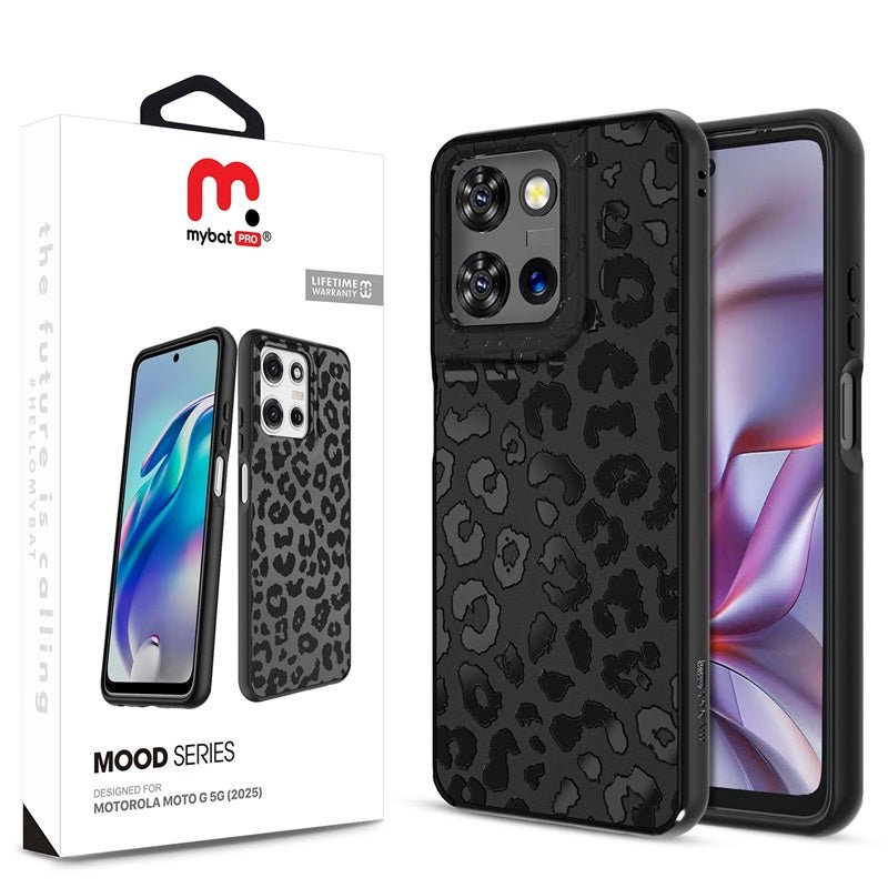 MyBat Pro Mood Series Case for Motorola Moto G 5G (2025) - Black Leopard - MyBat Pro