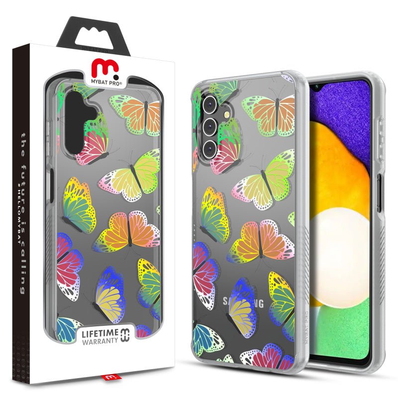 MyBat Pro Mood Series Case for Samsung Galaxy A13 5G / (4G) - Neon Butterfies - MyBat Pro