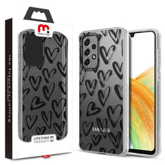 MyBat Pro Mood Series Case for Samsung Galaxy A33 5G - Black Hearts - MyBat Pro