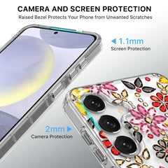 MyBat Pro Mood Series Case (with Diamonds) for Samsung Galaxy S24 Plus - Floral Gems - MyBat Pro