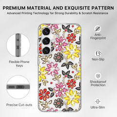 MyBat Pro Mood Series Case (with Diamonds) for Samsung Galaxy S24 Plus - Floral Gems - MyBat Pro