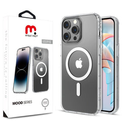 MyBat Pro Mood Series MagSafe Case for Apple iPhone 15 Pro Max (6.7) - Transparent Clear - MyBat Pro