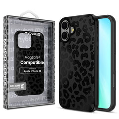 MyBat Pro Mood Series MagSafe Case for Apple iPhone 16 - Black Leopard - MyBat Pro