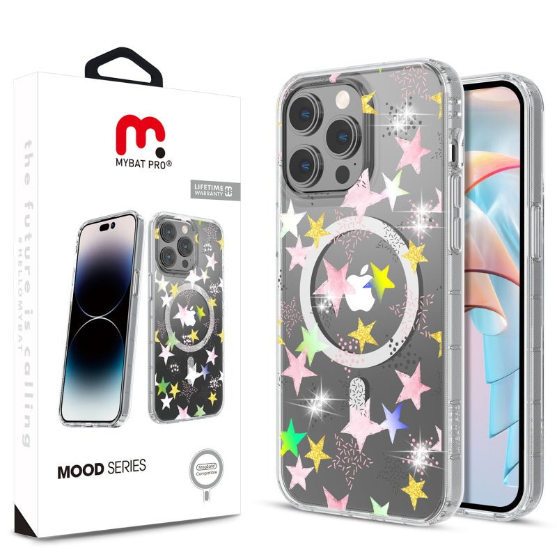 MyBat Pro Mood Series MagSafe Case (with Diamonds) for Apple iPhone 15 Pro Max (6.7) - Seashell - MyBat Pro