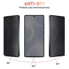 MyBat Pro Privacy Full Coverage Tempered Glass Screen Protector (Fingerprint Unlock) for Samsung Galaxy S25 Ultra - Black